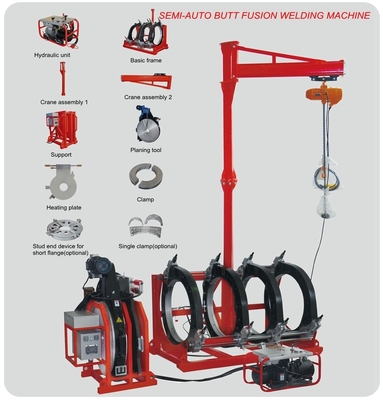 Le HDPE de For Welding de soudeuse de fusion de bout siffle la taille de 800MM