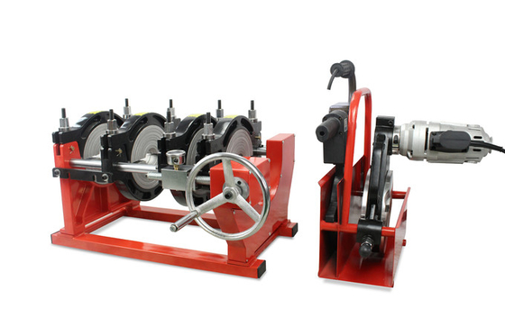 brides de la machine quatre de soudure par fusion de bout de manuel de 125mm pour le tuyau de HDPE